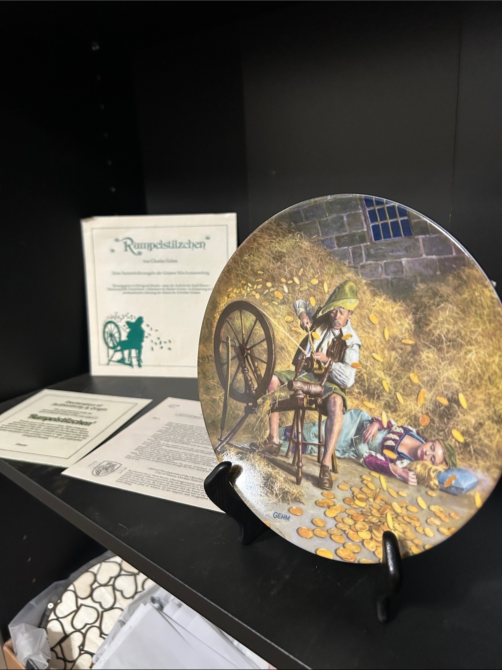 Charles Gehm Rumpelstiltschen Decorative Collector Plate